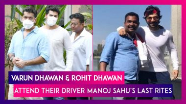 Varun Dhawan & Rohit Dhawan Attend Their Driver Manoj Sahu’s Last Rites
